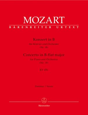Concerto for Piano No.18 in B-flat major (K.456) (Full Score)
