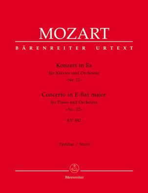 Concerto for Piano No.22 in E-flat major (K.482) (Full Score)