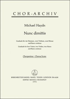 Nunc dimittis (Choral Score)