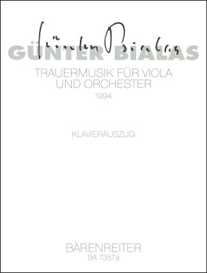 Trauermusik Viola solo and Orchestra (Viola & Piano)