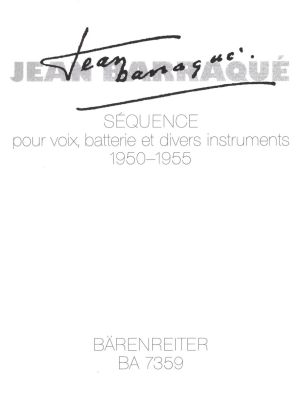 Sequence (Full Score, paperback)