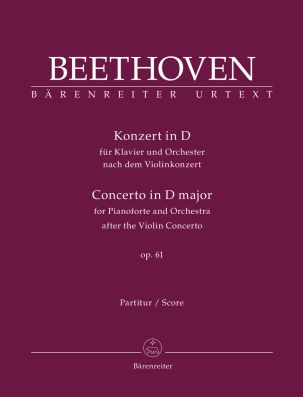 Concerto for Piano in D major based on the Concerto for Violin Op.61 (Full Score, paperback)