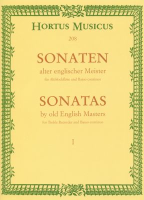 Sonatas by Old English Masters I (Treble Recorder & Basso continuo)