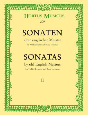 Sonatas by Old English Masters II (Treble Recorder & Basso continuo)