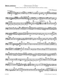 Overture in D (TWV 55: D21) Cello/Double Bass