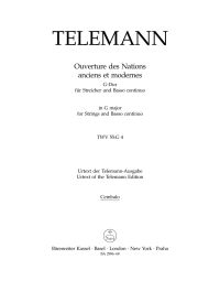Overture Des Nations Anciens et Modernes (TWV 55: G4) Cembalo