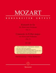 Concerto for Horn No.3 in E-flat major (K.447) (Horn & Piano)