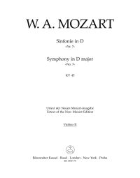 Symphony No.7 in D major (K.45) (Violin II)