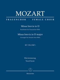 Missa brevis in D major (K.194) (Vocal Score)