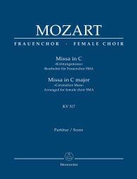 Mass in C major (K.317) (Coronation Mass) (Arrangement for female choir SMezA) Full score
