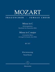 Mass in C major (K.317) (Coronation Mass) (Arrangement for female choir SMezA) Vocal Score