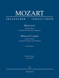 Missa brevis in C major (K.220) (Sparrow Mass) (Vocal Score)