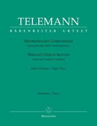 Der Harmonische Gottesdienst Lent & Easter Cantatas High Voice (Set of Parts)