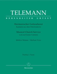 Der Harmonische Gottesdienst Lent & Easter Cantatas Medium Voice (Score & Parts)
