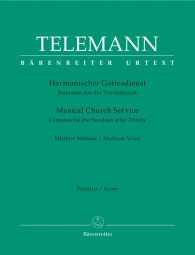 Der Harmonische Gottesdienst Pentecost Cantatas Medium Voice (Score & Parts)