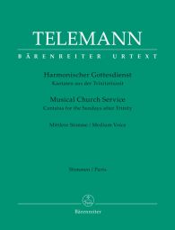 Der Harmonische Gottesdienst Pentecost Cantatas Medium Voice (Set of Parts)