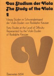 The Study of the Viola Book 2: 40 Moderately Difficult Studies