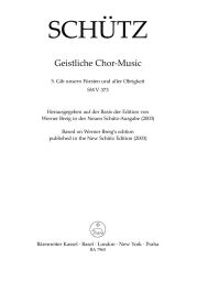 Gib unsern Fürsten und aller Obrigkeit No.5 SWV 373 from Geistliche Chor-Music