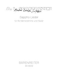 Sappho Lieder for Bass Voice & Piano