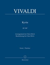 Kyrie in G minor RV 587 (Arrangement for female choir SSAA) (Full Score)
