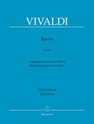Kyrie in G minor RV 587 (Arrangement for female choir SSAA) (Vocal Score)