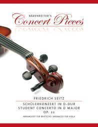 Concerto in G major Op.22 for Viola from the Violin Concerto in D major (Viola & Piano)