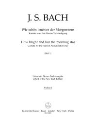 Cantata No.1 Wie schön leuchtet der Morgenstern (BWV 1) (Violin I)