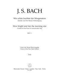 Cantata No.1 Wie schön leuchtet der Morgenstern (BWV 1) (Viola)