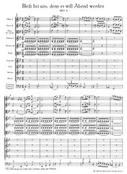 Cantata No.6: Bleib bei uns, denn es will Abend (BWV 6) (Full Score)