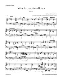 Cantata No.10: Meine Seel erhebt den Herren (BWV 10) Organ
