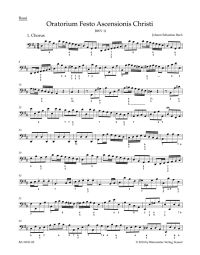 Ascension Oratorio (BWV 11) (Cello/Bass/Bassoon)