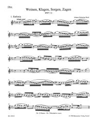 Cantata No.12: Weinen, Klagen, Sorgen, Zagen (BWV 12) (Wind Set)
