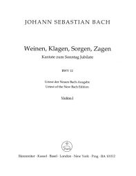 Cantata No.12: Weinen, Klagen, Sorgen, Zagen (BWV 12) (Violin I)