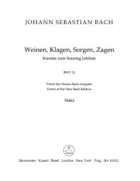 Cantata No.12: Weinen, Klagen, Sorgen, Zagen (BWV 12) (Viola I)