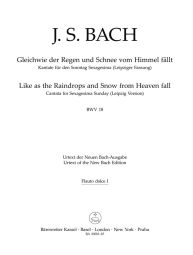 Cantata No.18: Gleichwie der Regen und Schnee vom Himmel fällt (BWV 18) (Wind Set)