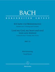 Cantata No.21: Ich hatte viel Bekuemmernis (BWV 21) (Vocal Score)