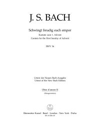 Cantata No.36: Schwingt freudig euch empor (BWV 36) (Wind Set)