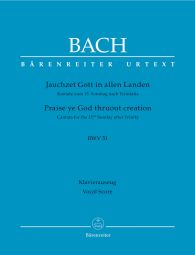 Cantata No.51: Jauchzet Gott In Allen Landen (BWV 51) (Vocal Score)