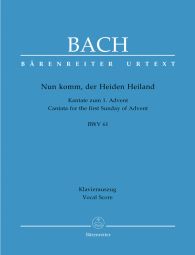 Cantata No.61: Nun komm, der Heiden Heiland (BWV 61) (Vocal Score)