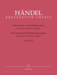 Nine Amen and Halleluja Movements HWV 269-277 Soprano & Basso continuo