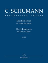 Three Romances for Violin & Piano Op.22