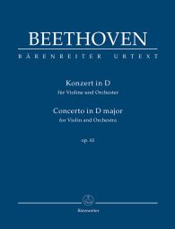 Concerto for Violin in D major Op.61 (Study Score)