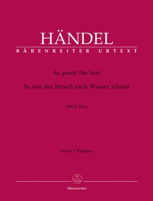 As Pants The Hart (HWV 251e) (Full Score, paperback)