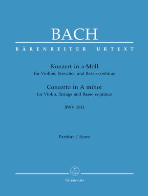 Concerto for Violin in A minor (BWV 1041) (Full Score, paperback)