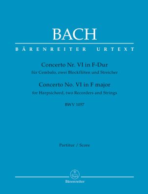 Concerto for Harpsichord No.6 in F major (BWV 1057) (Full Score, paperback)