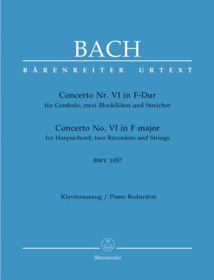 Concerto for Harpsichord No.6 in F major (BWV 1057) (two-piano reduction)
