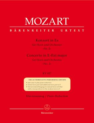 Concerto for Horn No.2 in E-flat major (K.417) (Horn & Piano)