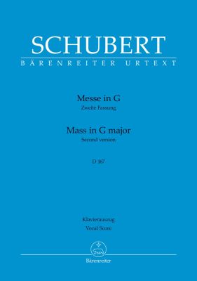 Mass in G major D 167 (Second Version) (Vocal Score)