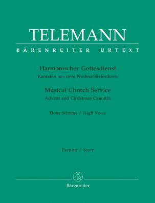 Der Harmonische Gottesdienst Advent & Christmas Cantatas High Voice (Score & Parts)