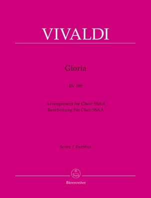 Gloria RV 589 (Arrangement for female choir SSAA) (Full Score)